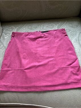 Banana Republic Vegan Suede Mini Skirt Pink Size 14